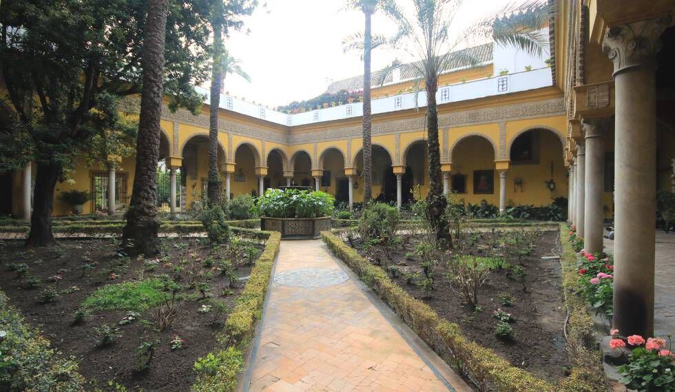 Vistas del Palacio de Dueñas de Sevilla, en marzo de 2016.