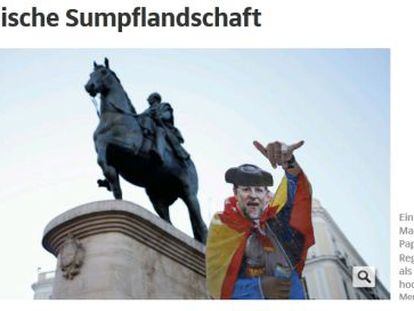 Captura de pantalla del diario alem&aacute;n &#039;S&uuml;ddeutsche&#039;.