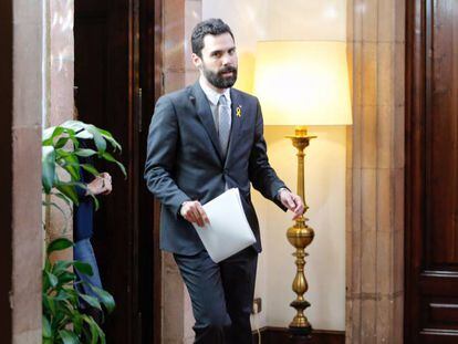 El president del Parlament, Roger Torrent, aquest dimarts.