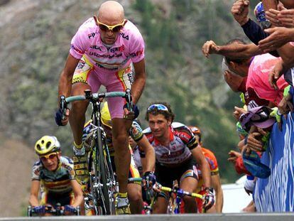 Pantani, en el Giro de 1999.