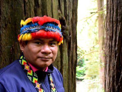 Tutiakk Katan, miembro de la Coordinadora de las Organizaciones Indígenas de la Cuenca Amazónica.