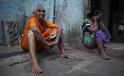 Vida diaria en Dharavi.