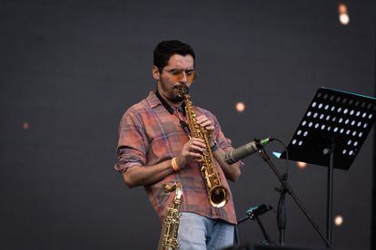 Sergio Páramo Quartet durante su presentación en la tarima de Jazz al Parque, el 17 de septiembre.