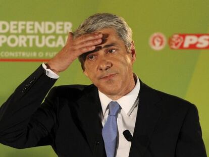 José Sócrates, a un acte a Lisboa el 2011.