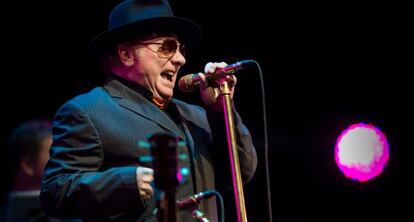 Van Morrison, durante su concierto en el Festival de Montreux.