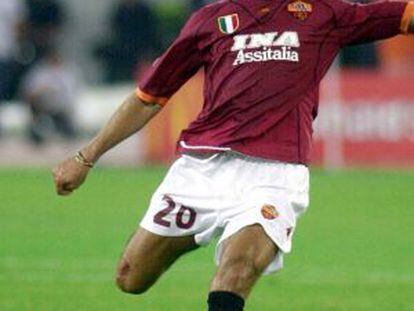 Batistuta, en su época de jugador de la Roma.