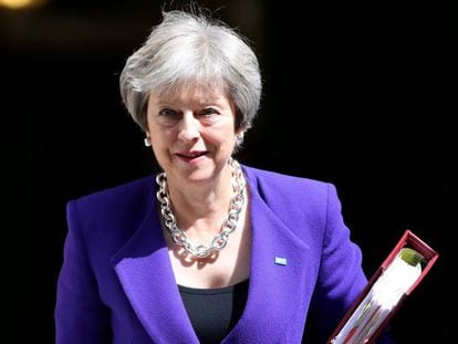 La primera ministra británica, Theresa May, el pasado miércoles en Londres.