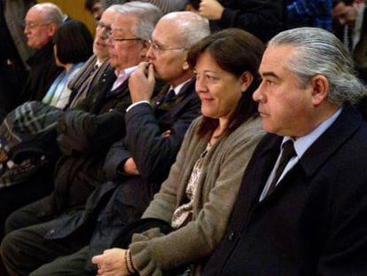  Fidel Pallerols y su mujer, Mari Cruz Guerrero, durante el juicio.