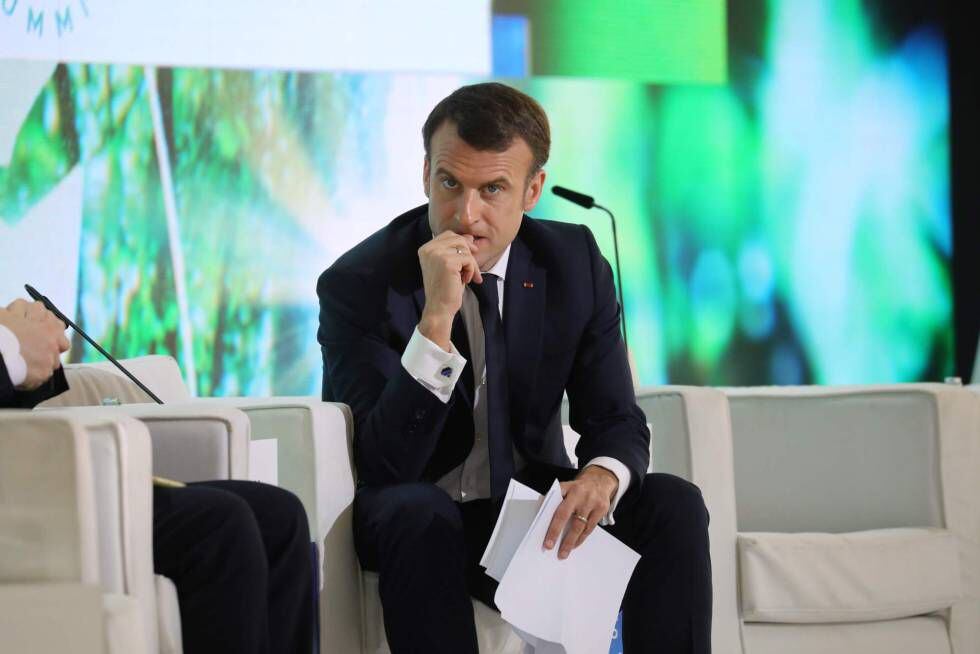 Emmanuel Macron, este jueves en una cumbre ambiental en Nairobi.
