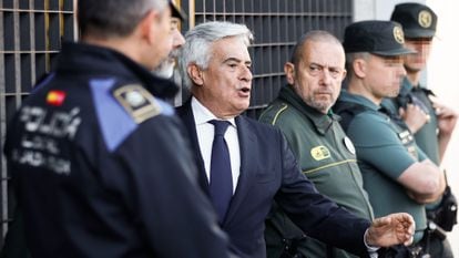 El expresidente de la Comisión Gestora de la Federación Española de Fútbol (RFEF), Pedro Rocha, declara como testigo del caso Brody el pasado día 12.