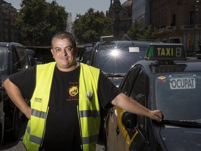 Alberto 'Tito' Álvarez, portavoz de Élite Taxi en Barcelona.