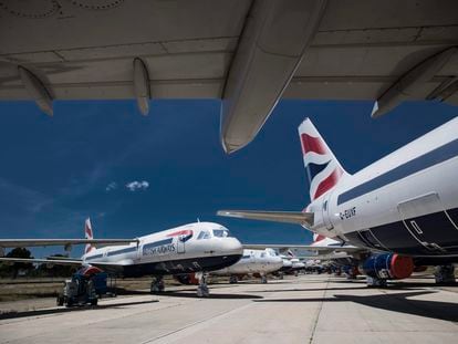 Aviones de British Airways.
