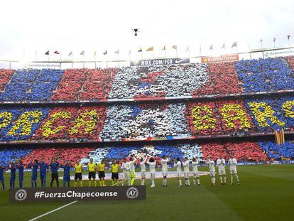 El mosaic al Camp Nou.
