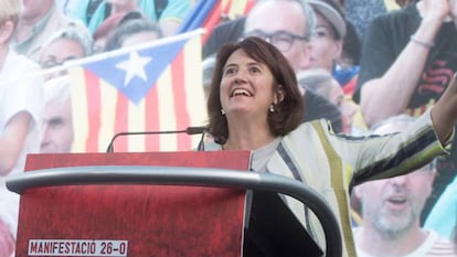 Elisenda Paluzie, presidenta de la ANC, en un acto de la entidad.