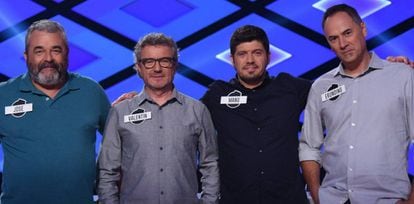 José Pinto, Valentín Ferrero, Manuel Zapata y Erundino Alonso, 'Los Lobos' de '¡Boom!'.