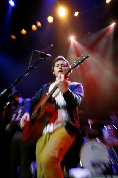El estadounidense Josh Rouse, durante su concierto en la sala Joy Eslava.