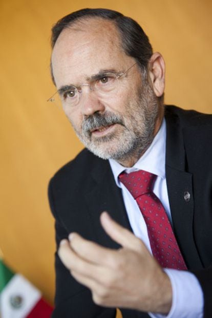 Gustavo Madero, presidente del PAN, durante la entrevista.