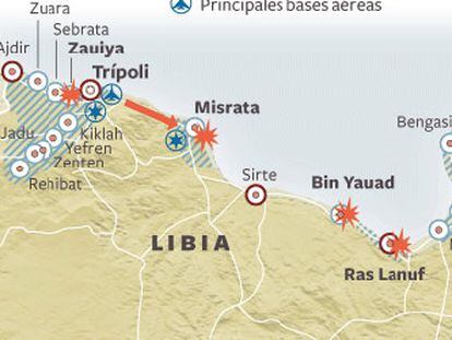 Los rebeldes fracasan en su avance hacia la cuna de Gadafi