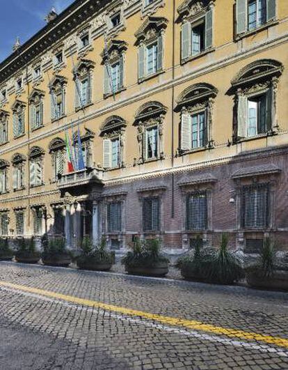 Palazzo Madama, en Roma, sede del Senado italiano, donde impera la sofisticación.