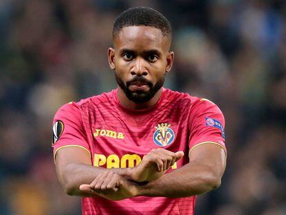 Bakambu, en una acci&oacute;n de protesta contra la esclavitud. 