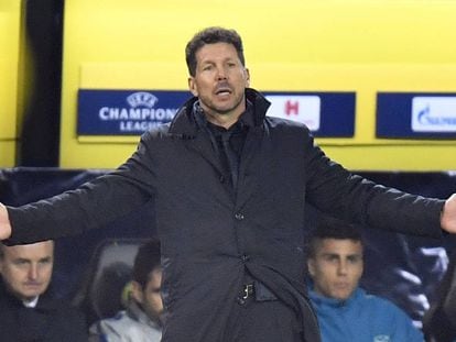 Simeone, durante el Borussia Dortmund-Atlético (4-0) del pasado miércoles.