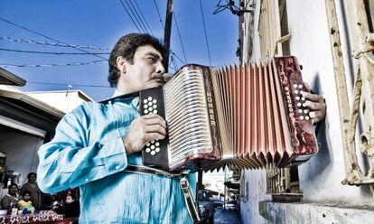 La estrella mexicana de la cumbia Celso Piña.