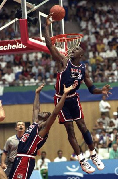 Jordan y Magic en Barcelona 92