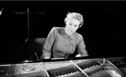 La pianista polaca Halina Czerny-Stefańska en el 4º Concurso Internacional de Piano Frédéric Chopin, en 1949.