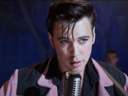 Austin Butler como Elvis Presley en 'Elvis'. En el vídeo, tráiler de la película.