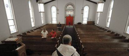 Una misa católica en Carolina del Norte (EE UU).