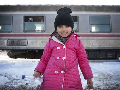 Lara es una de las niñas que han llegado a Croacia procedentes de Damasco (Siria), huyendo de la guerra.