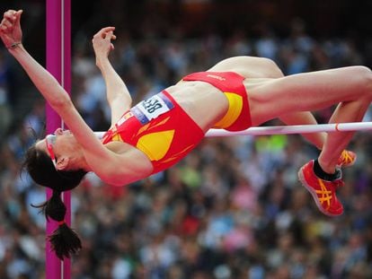 Ruth Beitia, en los Juegos Olímpicos de Londres