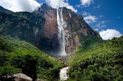 Cascada del Salto Ángel, en la región de Canaima (Venezuela).