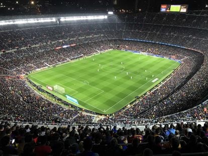 El Camp Nou, durante el clásico del pasado 18 de diciembre.