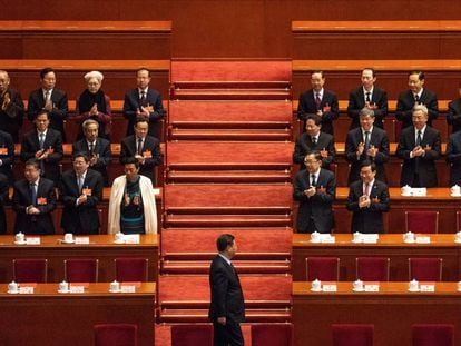 El presidente Xi Jinping a su llegada a una sesión del parlamento chino en marzo del año pasado.