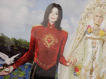 El cantante Michael Jackson retratado por David LaChappelle.