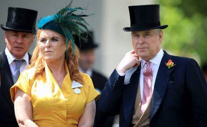 Sarah Ferguson y Andrés de Inglaterra, en Ascot el pasado junio.