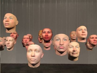 Una imagen de la exposición 'A becoming resemblance' en la galería Fridman de Nueva York.