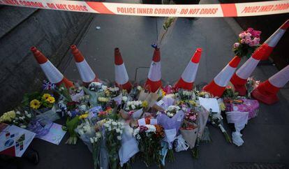Homenaje a las v&iacute;ctimas del atentado del mi&eacute;rcoles en el centro de Londres. 