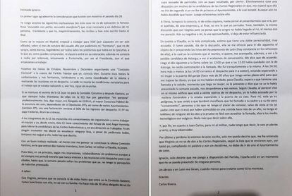 Carta remitida a Ignacio Ansaldo por Carlos Vicente Rivera.