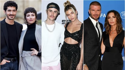 Chino Darín, Úrsula Corberó, Justin Bieber, Hailey Baldwin, David Beckham y Victoria Beckham.