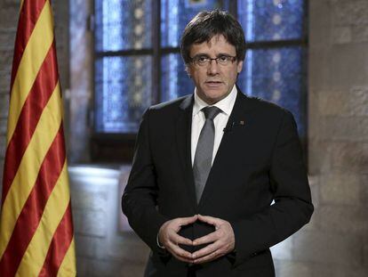 Puigdemont, en su mensaje de fin de a&ntilde;o.