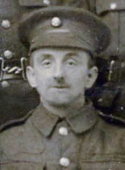 Una foto de Harry Lamin en la I Guerra Mundial.