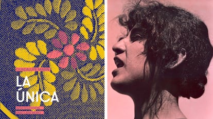 A la izquierda, la nueva edición de 'La única', de Guadalupe Marín (2021). A la derecha, un retrato de su autora.