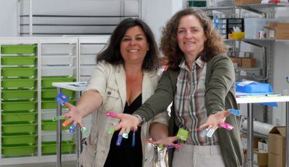 Stephanie Marko y María José Rivas, socias de Stikets.