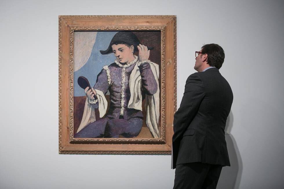 'Arlequín con espejo' de Picasso.