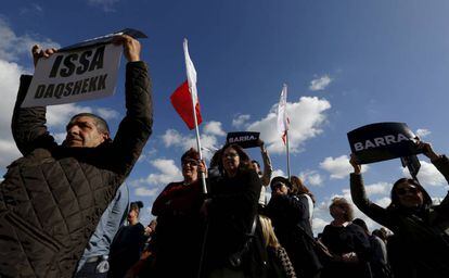 Proestas contra el Gobierno en Malta tras conocerse que dos miembros de su Ejecutivo aparecen citados en los Papeles de Panamá, este domingo.