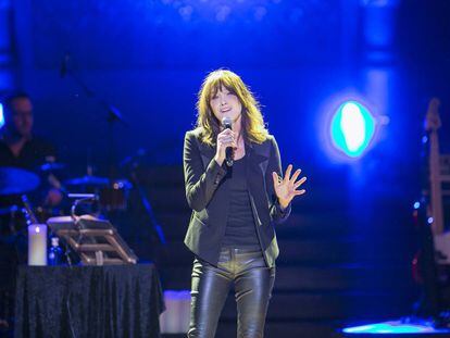 Carla Bruni en un concert al Palau de la Música el 2018.