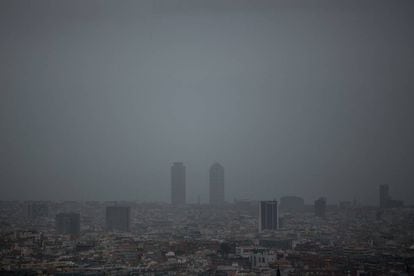 Episodi d'alta contaminació declarat a Barcelona el gener del 2020.