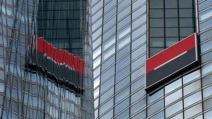 La sede de Societe Generale en Paris, Francia